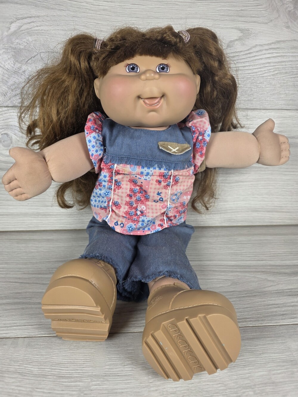 Cabbage Patch Kids Cpk Doll Cornsilk Pa-5 Hong Kong 16" Play Along Era SU44
